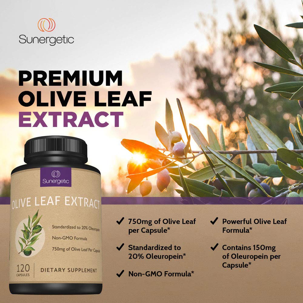 Sunergetic Extrait de Feuille d'Olivier 750mg Capsules - Détails des capsules