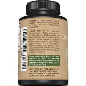 Sunergetic Extrait de Feuille d'Olivier 750mg Capsules - Flacon ouvert