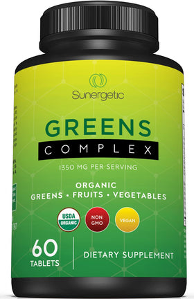 Sunergetic Tablettes de Superfood Organiques - vue avant
