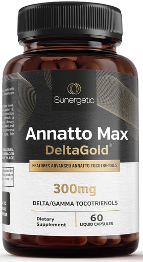 Sunergetic Vitamine E 300 mg DeltaGold capsules front view