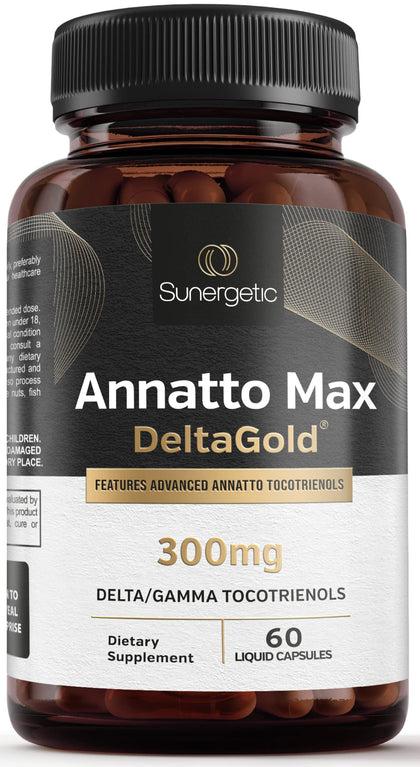 Sunergetic Vitamine E 300 mg DeltaGold capsules front view