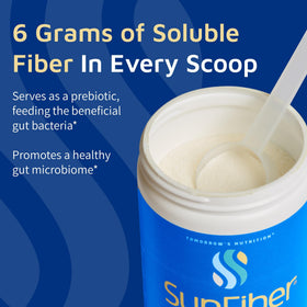 Sunfiber de Tomorrow's Nutrition, poudre dans une cuillère