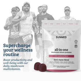 SUNMED gélifiés champignons 60ct avec fruits