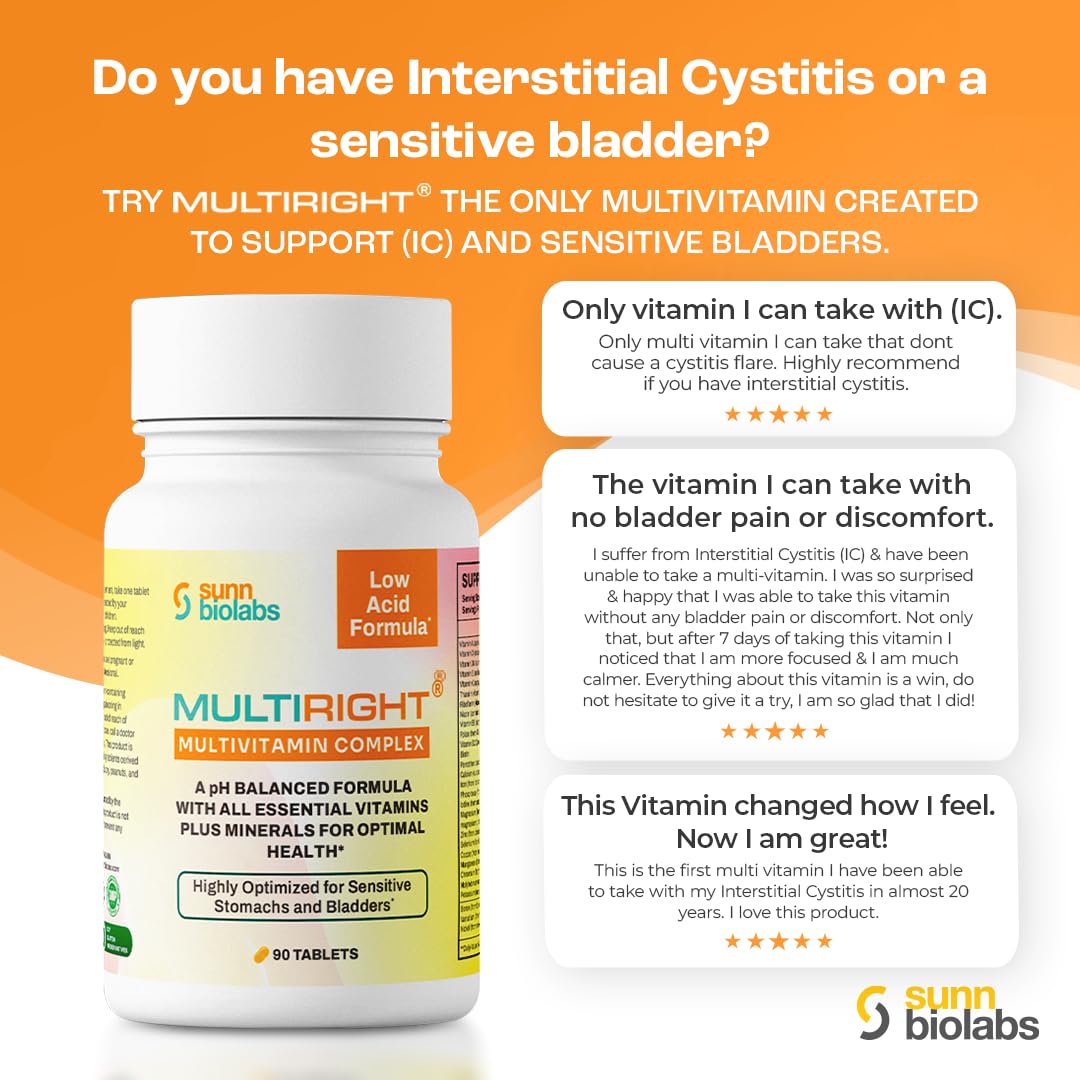 SUNN BIOLABS Multivitamine MultiRight avec vue latérale des comprimés