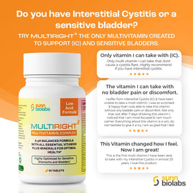 SUNN BIOLABS Multivitamine MultiRight avec vue latérale des comprimés