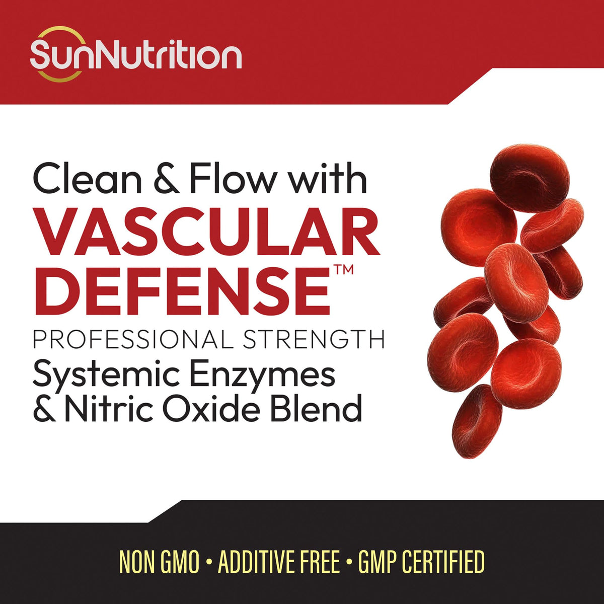 SunNutrition Vascular Defense capsules en gros plan