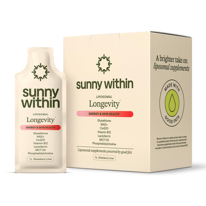 Sunny Within complément liposomal glutathione fraise lime en pochettes