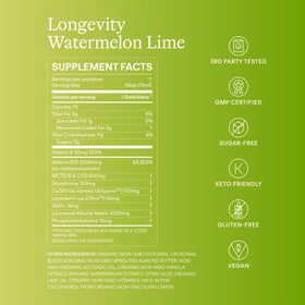 Sunny Within Glutathione Liposomal 30 Portions ingrédients sur l'étiquette