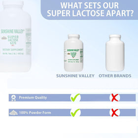Sunshine Valley Poudre de Lactose Sèche 510g avec cuillère