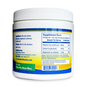 Sunshine Vitamins Instant CalMag-C 249g dos de l'emballage