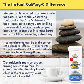 Sunshine Vitamins Instant CalMag-C 249g étiquette avec ingrédients