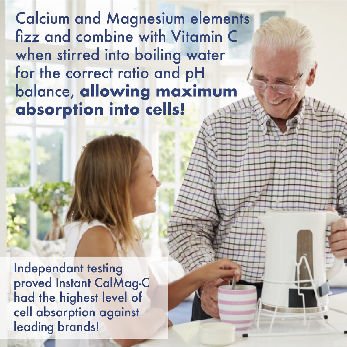Sunshine Vitamins Instant CalMag-C 249g vue de côté
