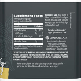 Sunwarrior L-Glutamine Poudre 590g avec mesure