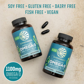 Sunwarrior Omega 3 Huile d'Algue 60 Capsules côté