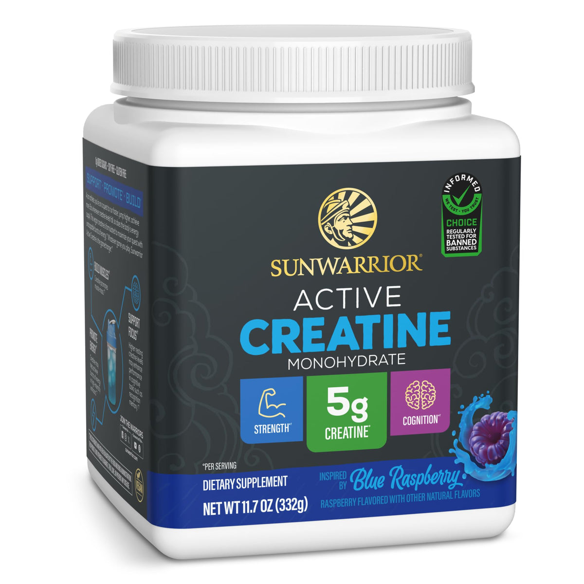 Sunwarrior Poudre de Créatine Monohydrate 422g vue avant