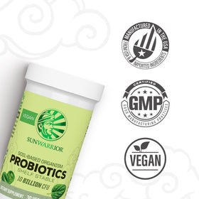 Sunwarrior Probiotiques Capsules Végétales 30 CT côté