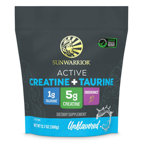 Sunwarrior Taurine et Créatine Monohydrate 60 Portions, vue avant du produit