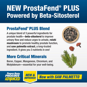 SUPER BETA PROSTATE Complément Alimentaire 120 Comp. avec boîte ouverte