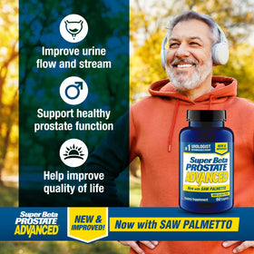 SUPER BETA PROSTATE Complément Alimentaire 180 gélules, côté de l'emballage