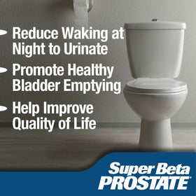 SUPER BETA PROSTATE emballage avec étiquettes descriptives