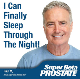 Super Beta Prostate gélules sur une surface blanche