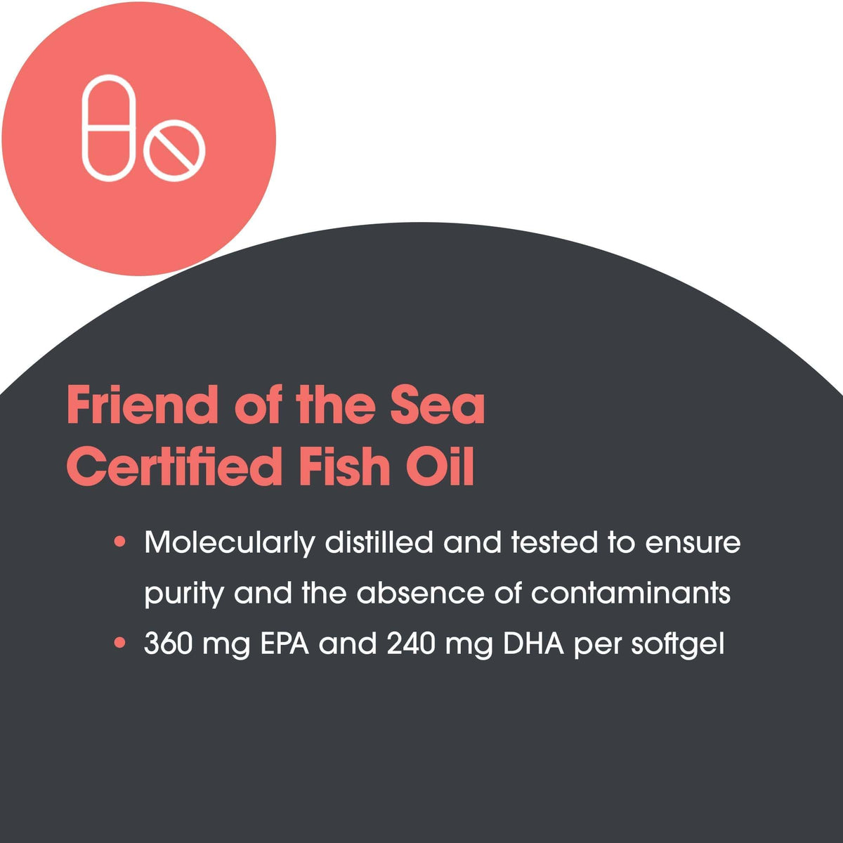 Super EPA 720 mg d'Allergy Research Group sur un fond blanc