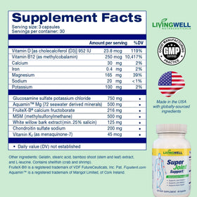 SUPER JOINT SUPPORT Glucosamine Chondroitin D3 K2 sur table