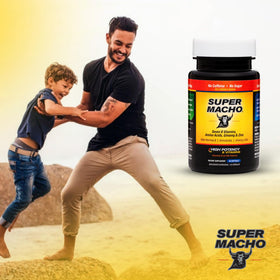Super Macho capsules ouvertes montrant le contenu