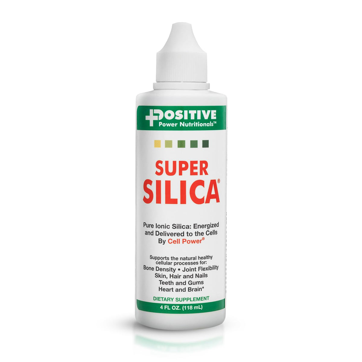 Super Silica 120ml bouteille de complément alimentaire silicium liquide vue de face