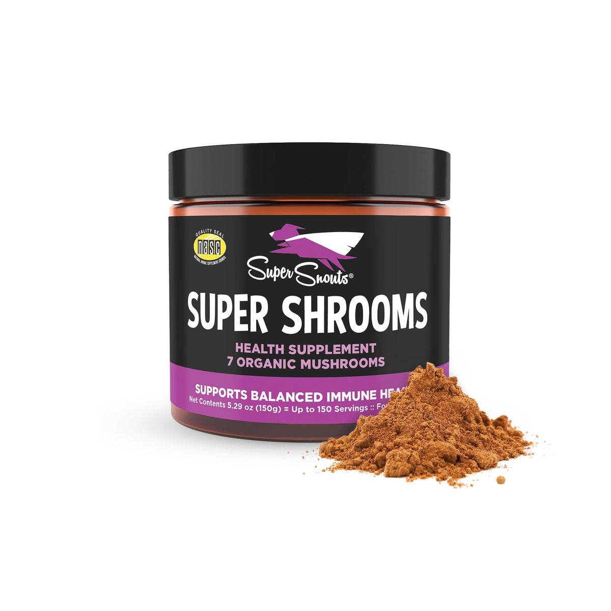 Super Snouts Super Shrooms pot de 109g vue de face