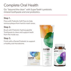 SUPER TEETH Probiotiques Oraux Fraîcheur Fraise arrière de la boîte