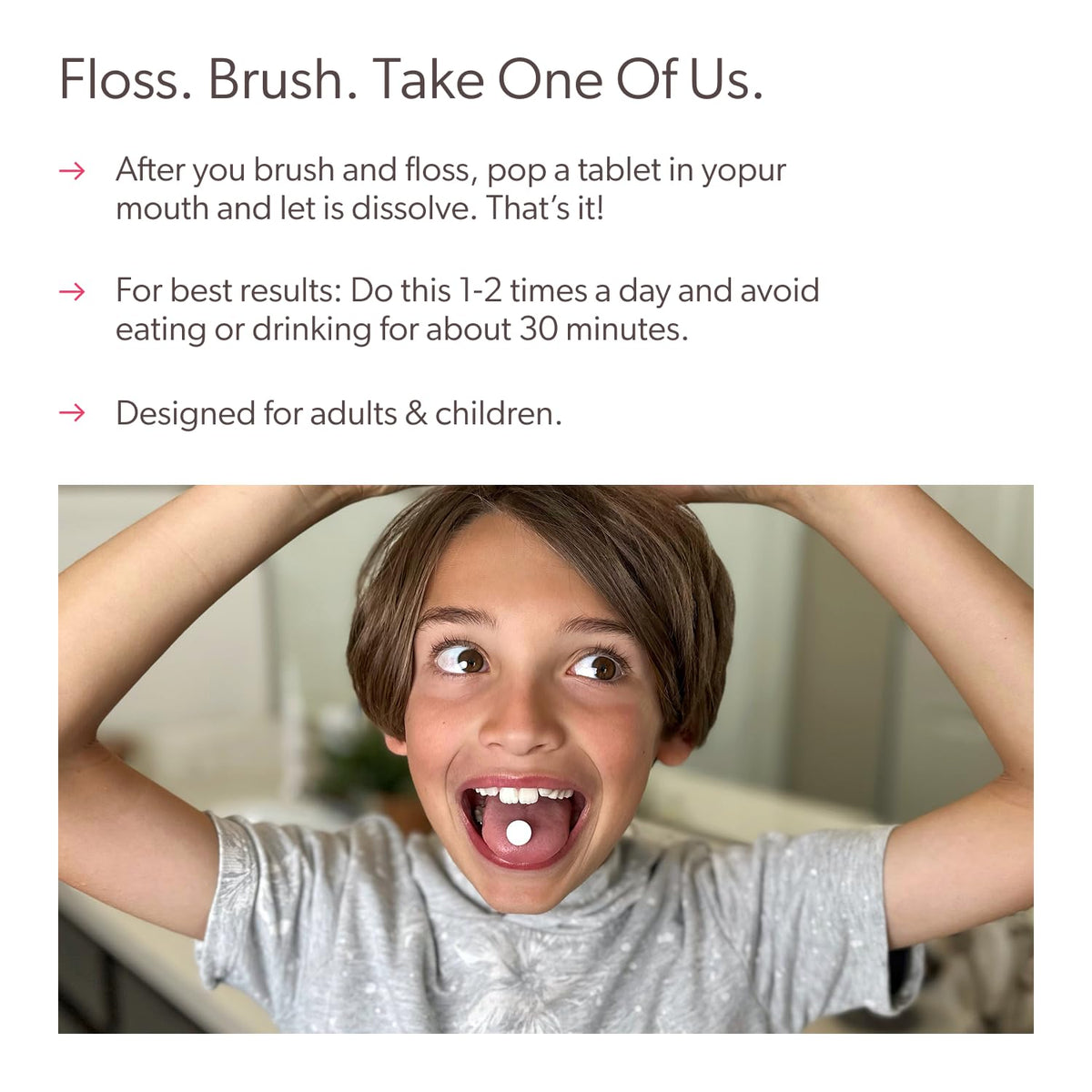 SUPER TEETH Probiotiques Oraux Fraîcheur Fraise informations nutritionnelles
