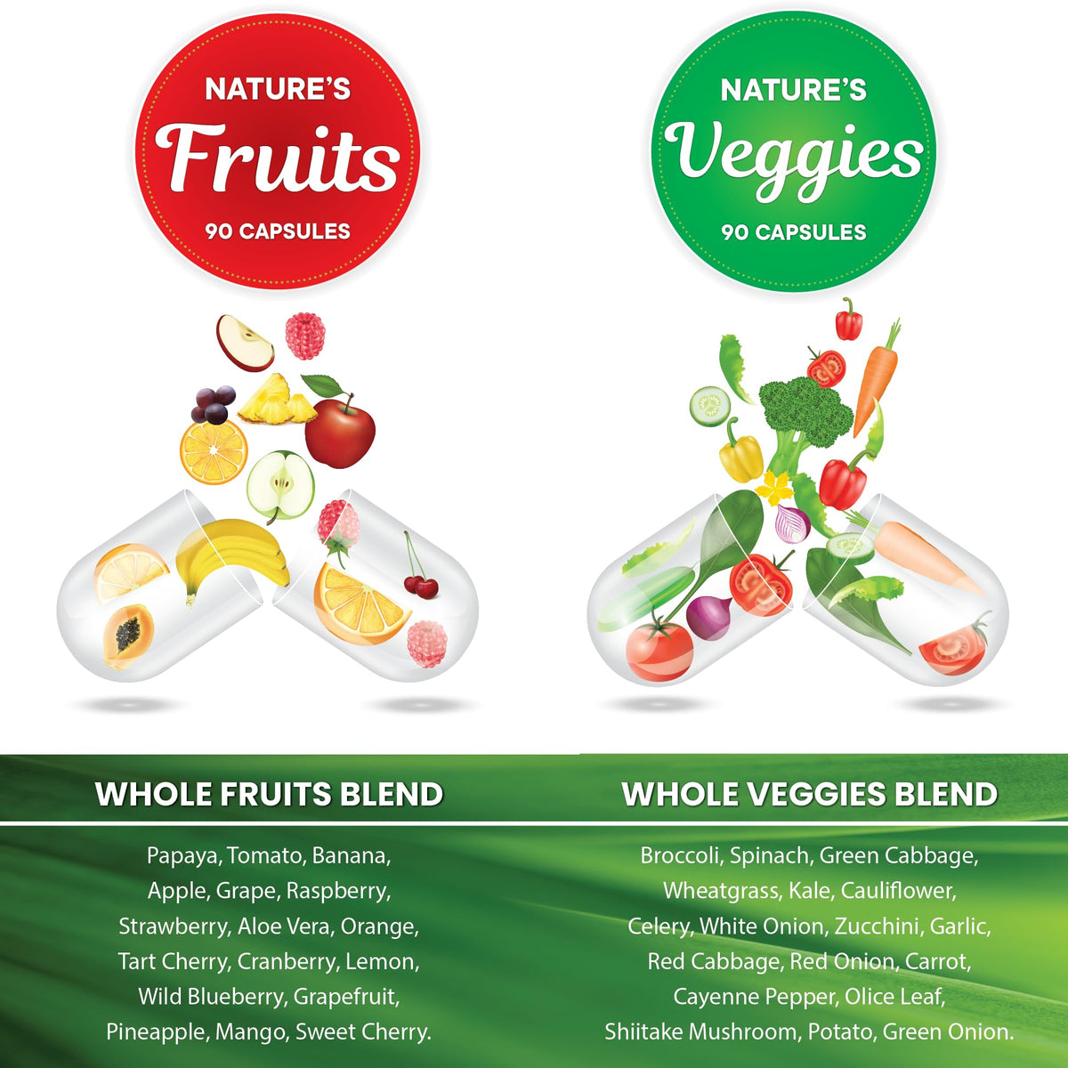 Superfood MD capsules Fruits et Légumes 180, ingrédients naturels