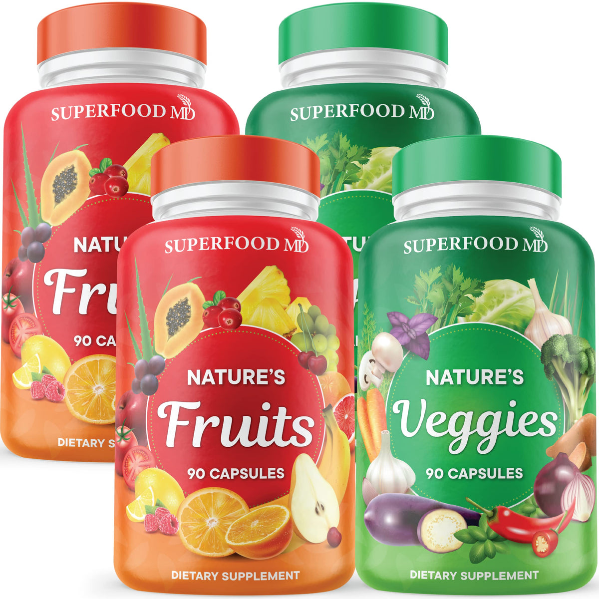 Superfood MD capsules Fruits et Légumes 180, vue de face