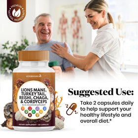 Superfood MD Champignon Lion avec Racine de Guimauve en mode de vie actif