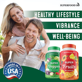 Superfood MD Complément Alimentaire Bouteille scellée de 720 Capsules