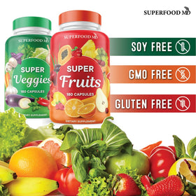 Superfood MD Complément Alimentaire Capsules en gros plan