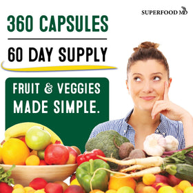 Superfood MD complément alimentaire en vue de côté