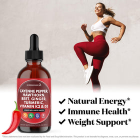 Superfood MD Complément Alimentaire Piment de Cayenne 180 ml avec pipette