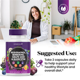 Superfood MD Complément Noni 120 Capsules sur une table