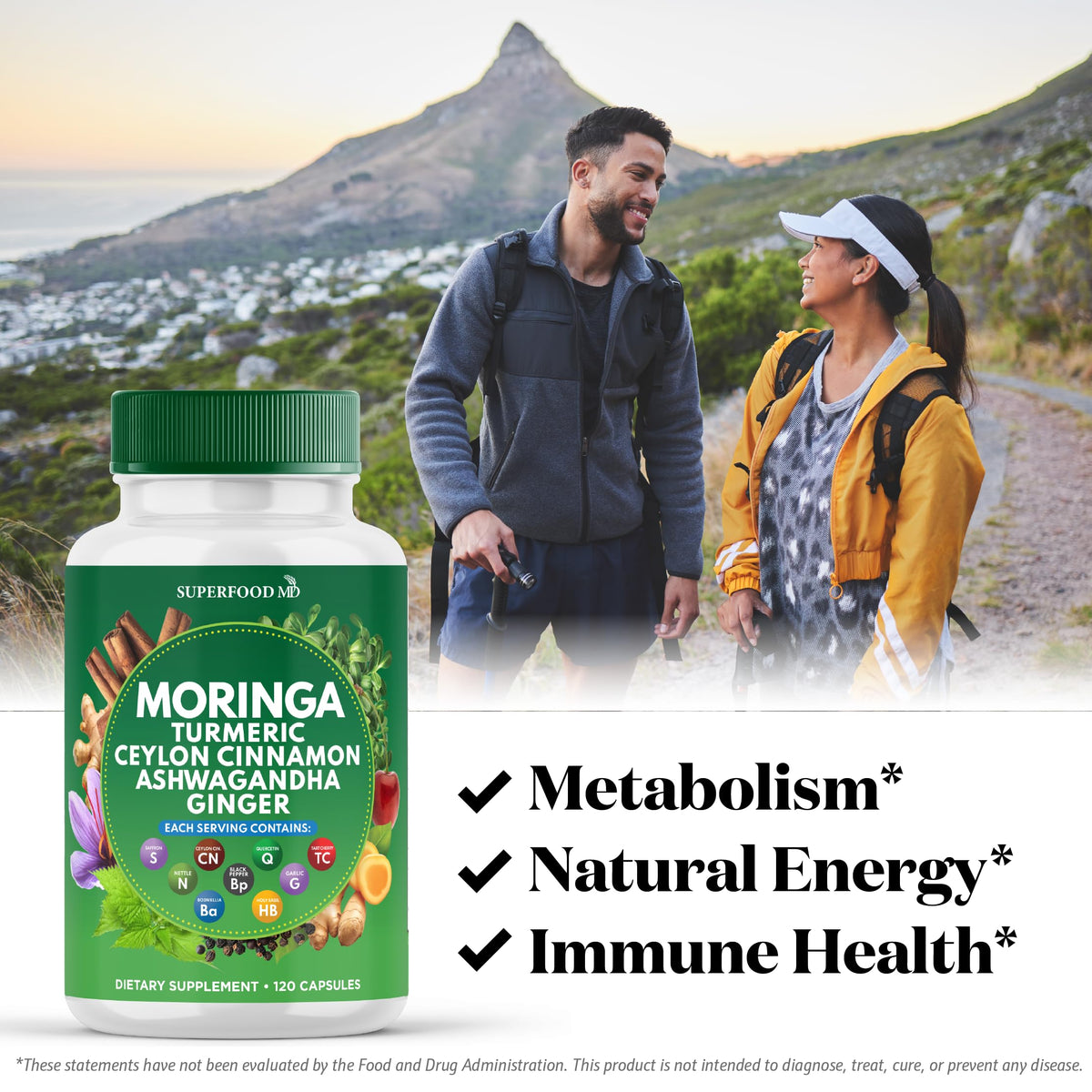 Superfood MD Moringa 240 capsules emballage