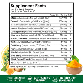 Superfood MD Moringa capsules ouvertes sur une table
