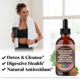 Superfood MD Nettoyage de Noix Noire et Absinthe en utilisation