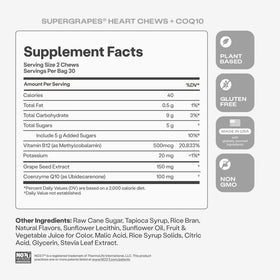 SuperGrapes Chews HumanN, affichage des bonbons à mâcher