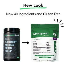 SUPERGREEN TONIK Poudre de Superfoods 360g - vue latérale