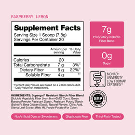 Supergut GLP1 Daily Support Framboise Citron 240g avec ingrédients naturels