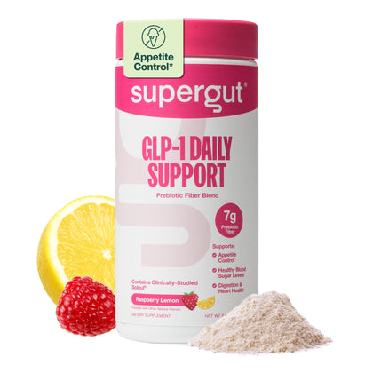 Supergut GLP1 Daily Support Framboise Citron 240g vue avant