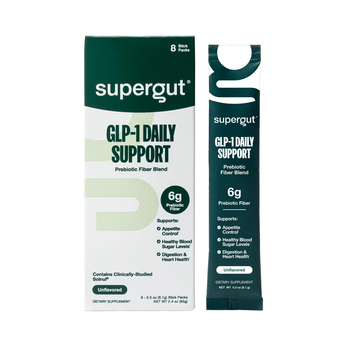 Supergut GLP1 Daily Support Poudre 204g - Goût Pastèque Lime vue de face
