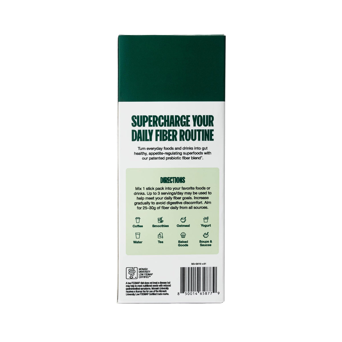 Supergut GLP1 Daily Support Poudre 204g - Ingrédients en vue rapprochée