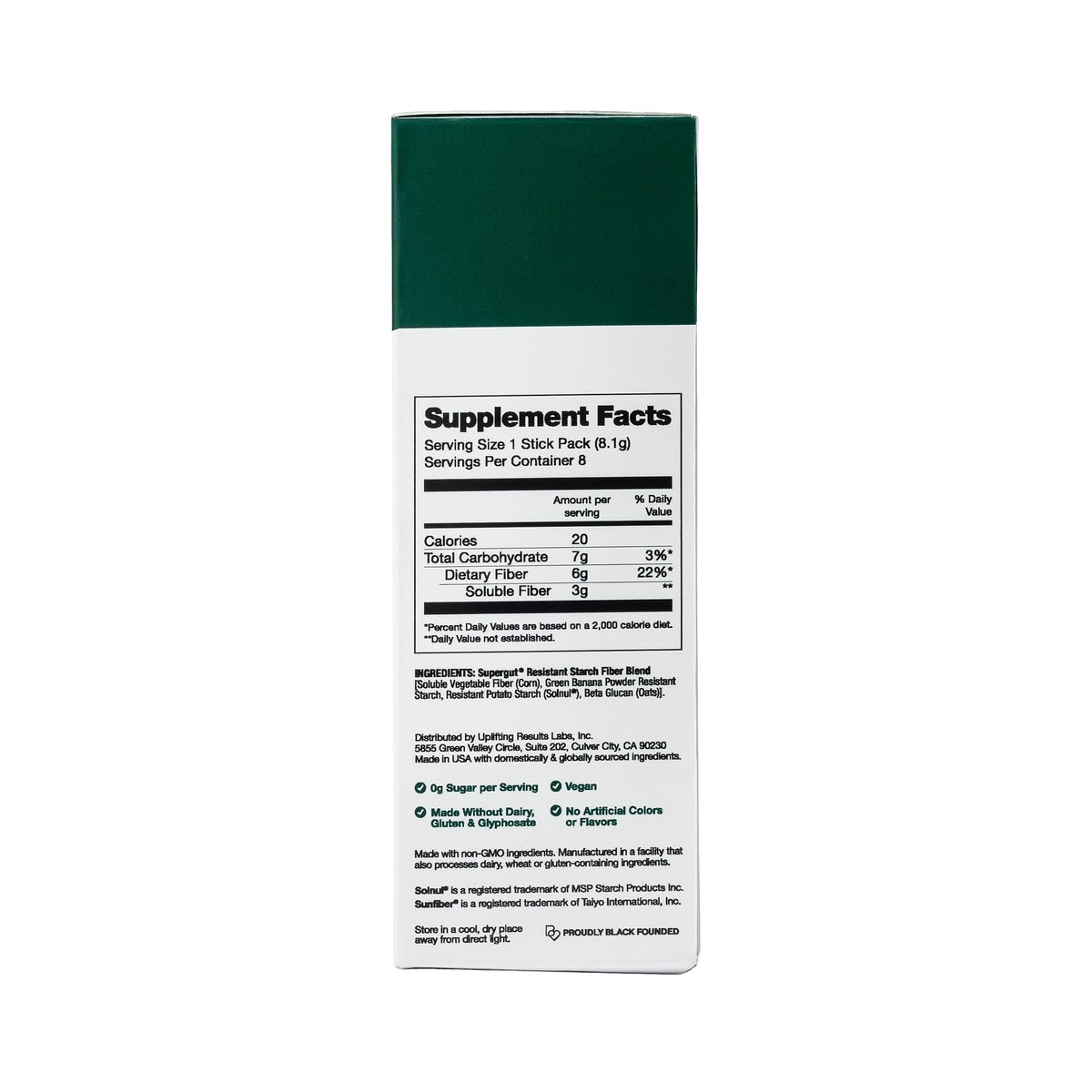 Supergut GLP1 Daily Support Poudre 204g - Poudre dans un verre d'eau